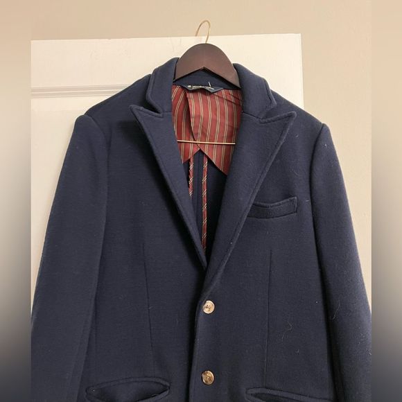 NWOT Brooks Brothers Navy Blue 100% Merino Wool Blazer Size S - Picture 11 of 16